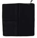Dolce & Gabbana Black Square Handkerchief 100% Silk Scarf