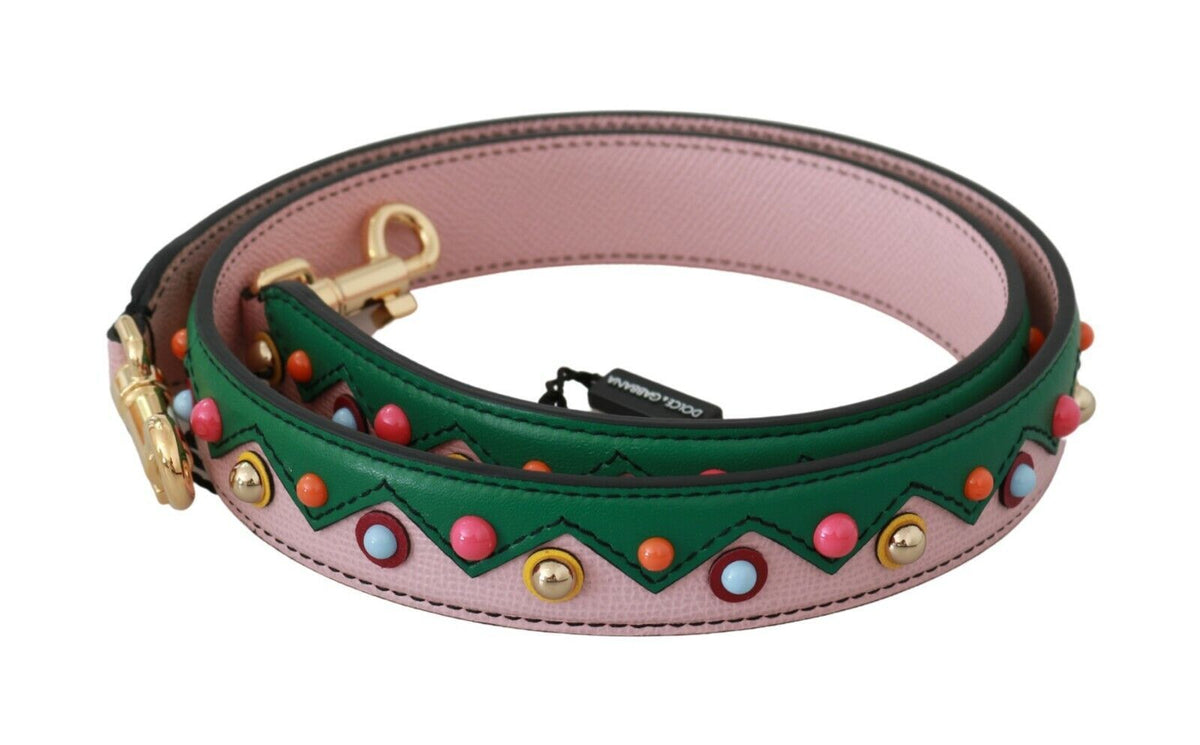 Dolce & Gabbana Shoulder Strap Leather Pink Handbag Accessory