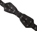 Dolce & Gabbana Dark Gray White Polka Dot 100% Silk Neck Papillon Tie