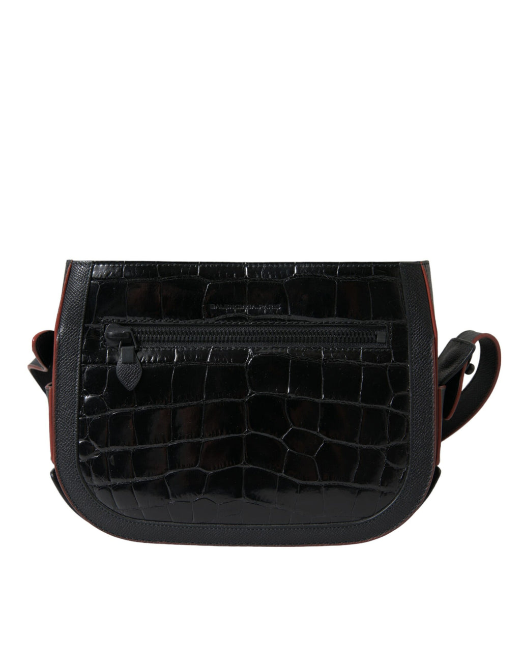 Balenciaga Black Exotic Leather Shoulder Crossbody Camera Bag