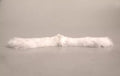 Dolce & Gabbana White Fur Shoulder Collar Wrap Shawl Scarf