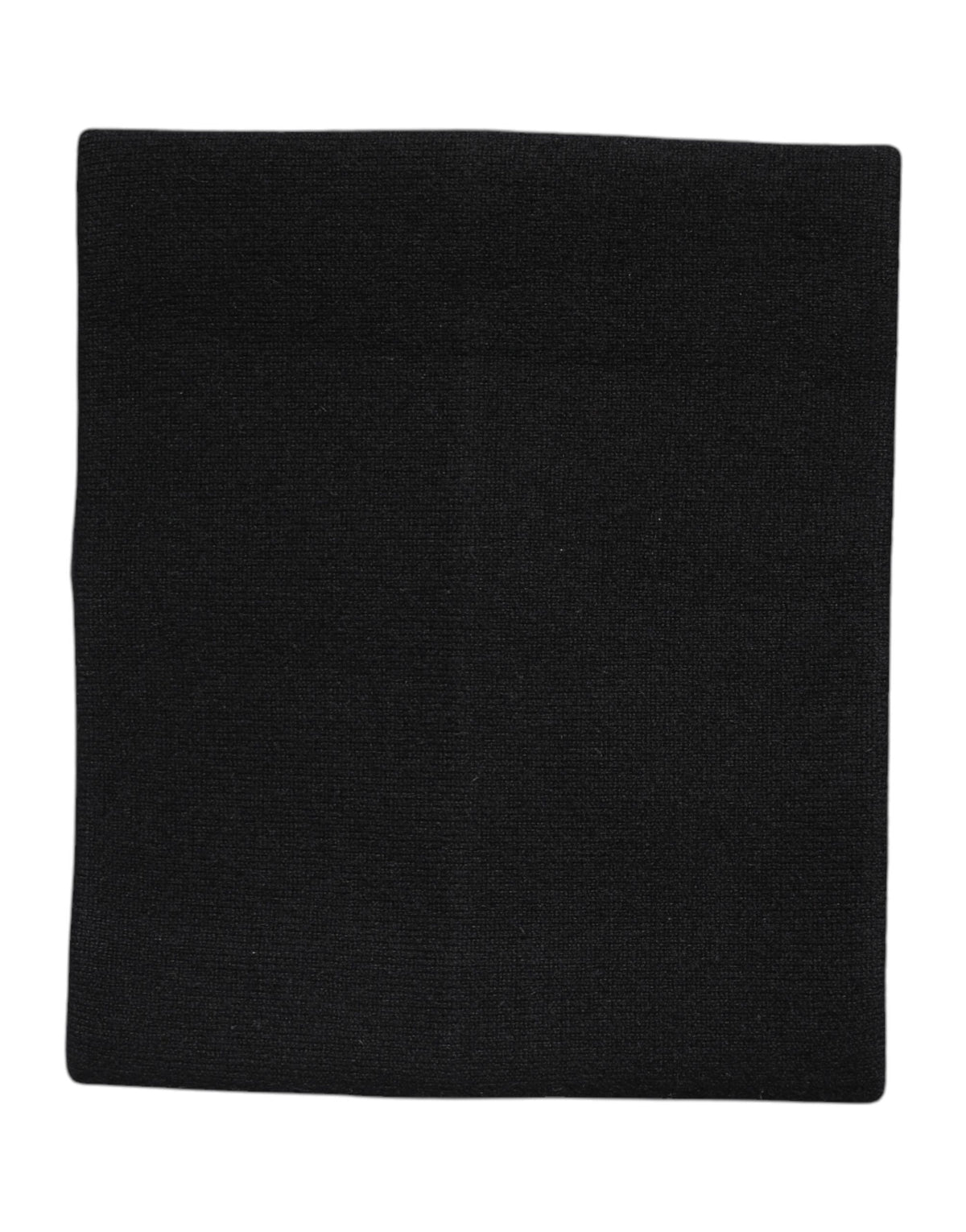 Dolce & Gabbana Black Cashmere Knitted Neck Warmer Foulard Scarf
