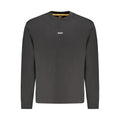 Hugo Boss Black Cotton Men Sweatshirt